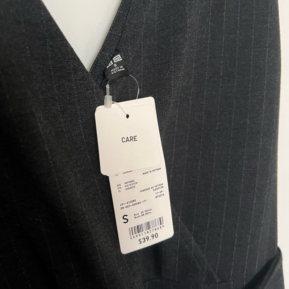 Uniqlo Black Stripe Jumpsuit - Picture 2 of 3